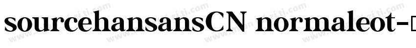sourcehansansCN normaleot字体转换